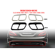 Διπλές μεταλλικές ακροφυσιές εξατμισης για Mercedes CLS W218 GLK - EM09/EM10 - Sellzone.bg Διπλές μεταλλικές ακροφυσιές εξατμισης για Mercedes CLS W218 GLK - EM09/EM10